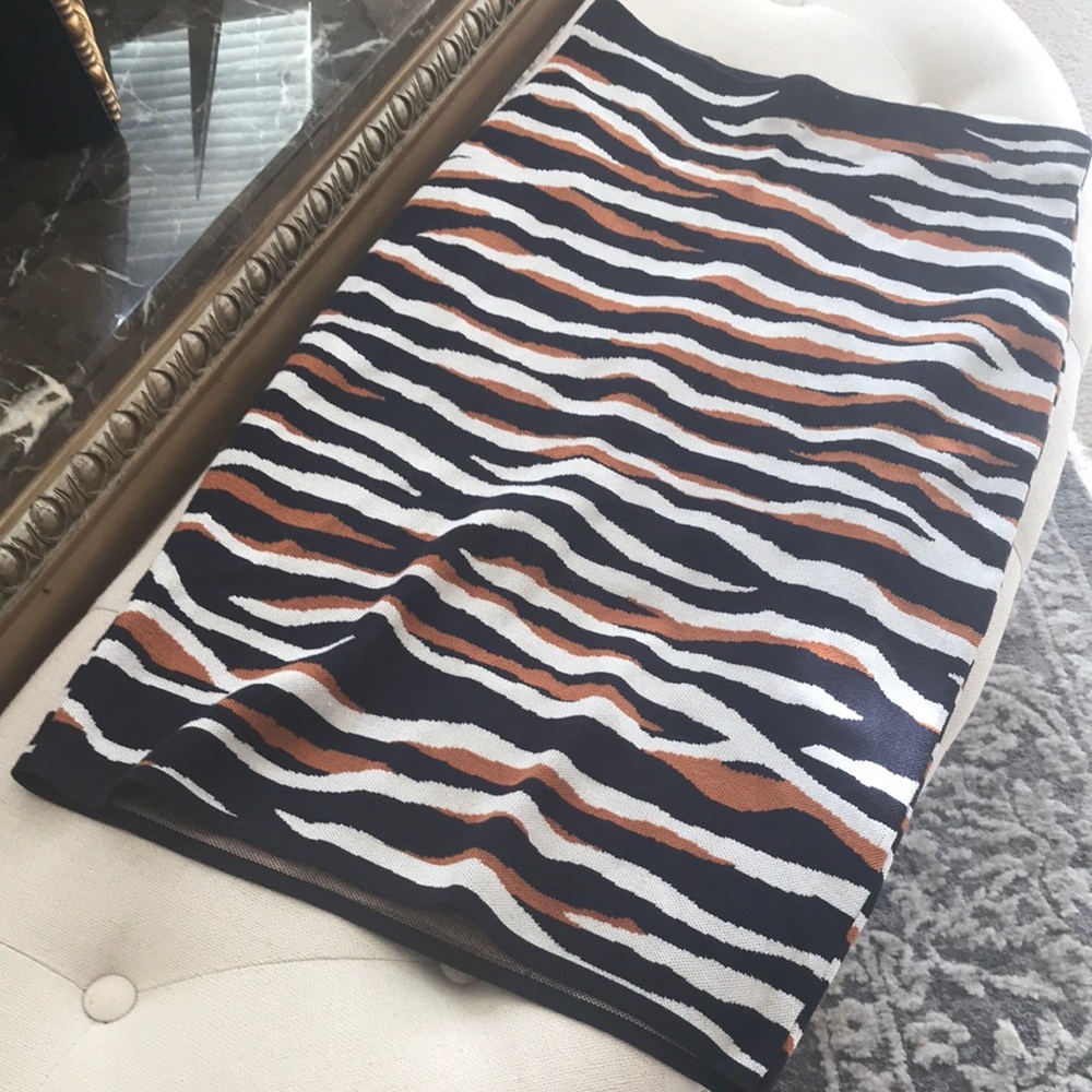 Stylish Zebra Print pencil Skirt